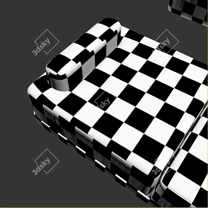 Elegant Tete a Tete: High-Quality Luxury Furniture 3D model image 5