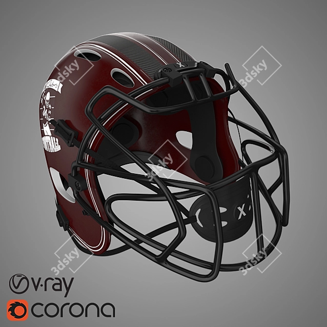 Xenith Football Helmet: Ultimate Head Protection 3D model image 5