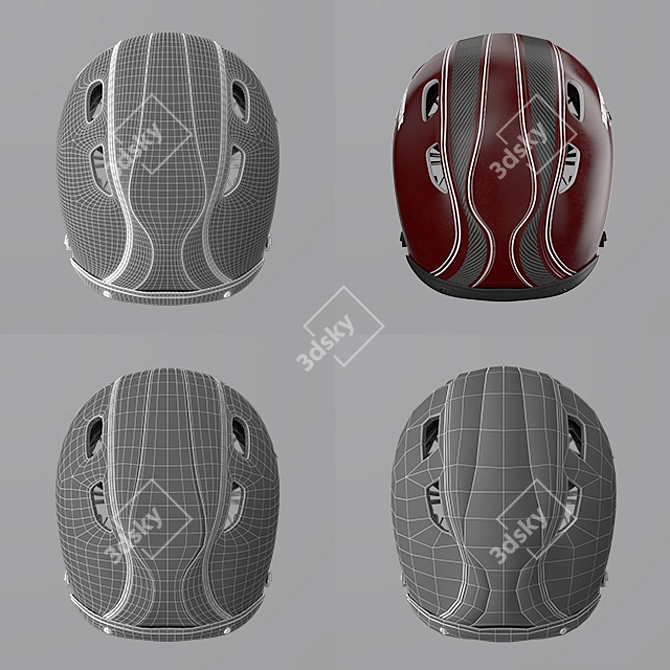 Xenith Football Helmet: Ultimate Head Protection 3D model image 8