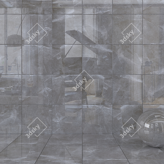 LIMA Fume Wall Tiles - Stunning Multi-Texture Collection 3D model image 1