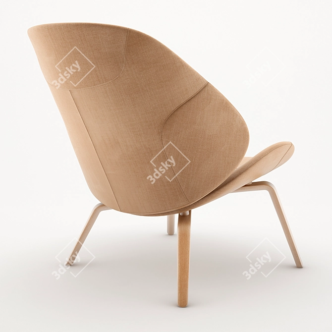 Contemporary Comfort in Armchair Eden 3D model image 5