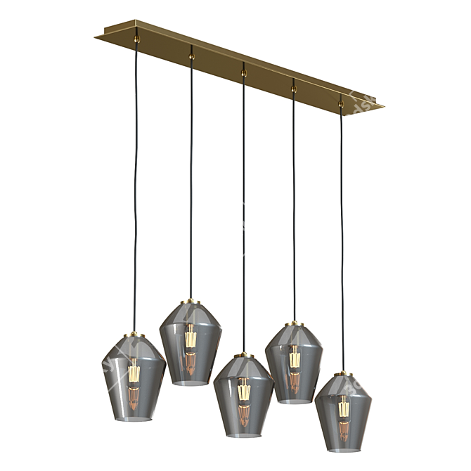 Crate & Barrel Arren Pendant: Linear & Angled 3D model image 3