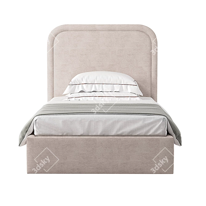 Lucas Lovesit Bed 3D model image 1