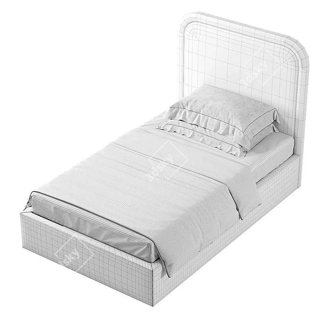 Lucas Lovesit Bed 3D model image 3