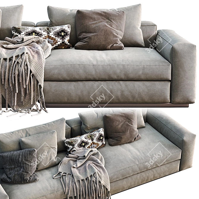 Flexform Beauty Sofa 3D model image 4