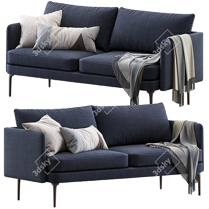 Auburn Sofa: Modern Comfort in Auburn 3D model image 1