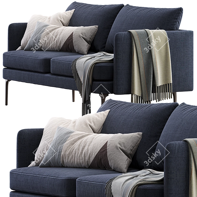 Auburn Sofa: Modern Comfort in Auburn 3D model image 2