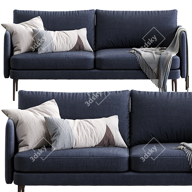 Auburn Sofa: Modern Comfort in Auburn 3D model image 3
