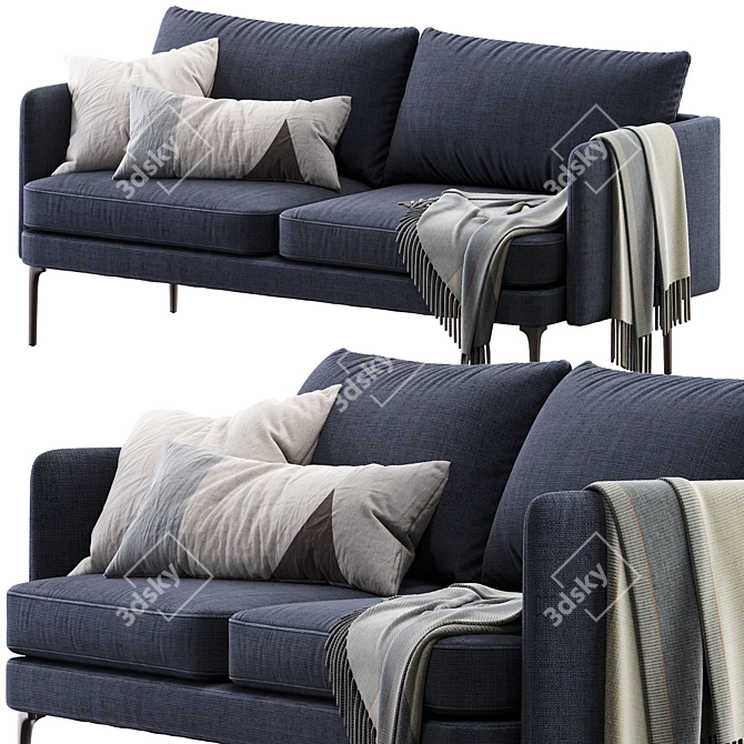 Auburn Sofa: Modern Comfort in Auburn 3D model image 5