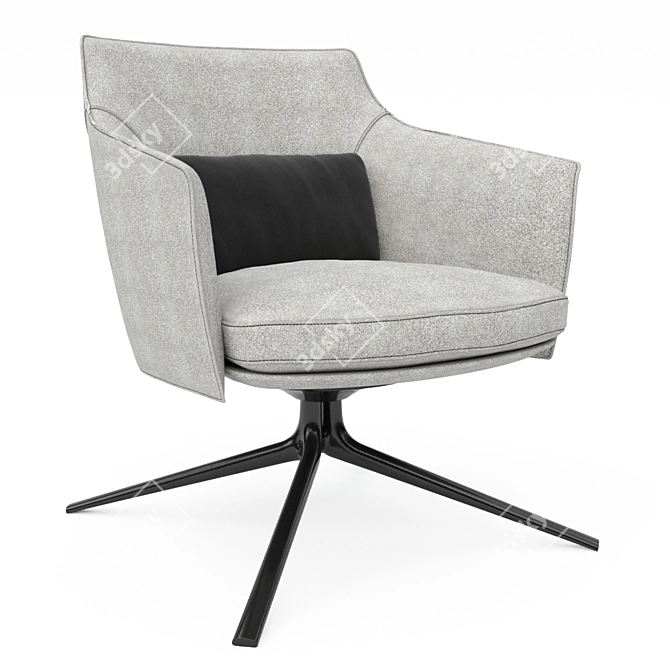 Modern Office Armchair: Sleek and Stylish 3D model image 1