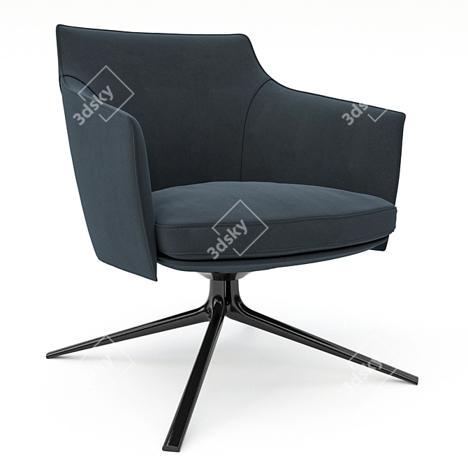 Modern Office Armchair: Sleek and Stylish 3D model image 2