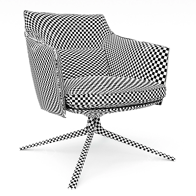 Modern Office Armchair: Sleek and Stylish 3D model image 3