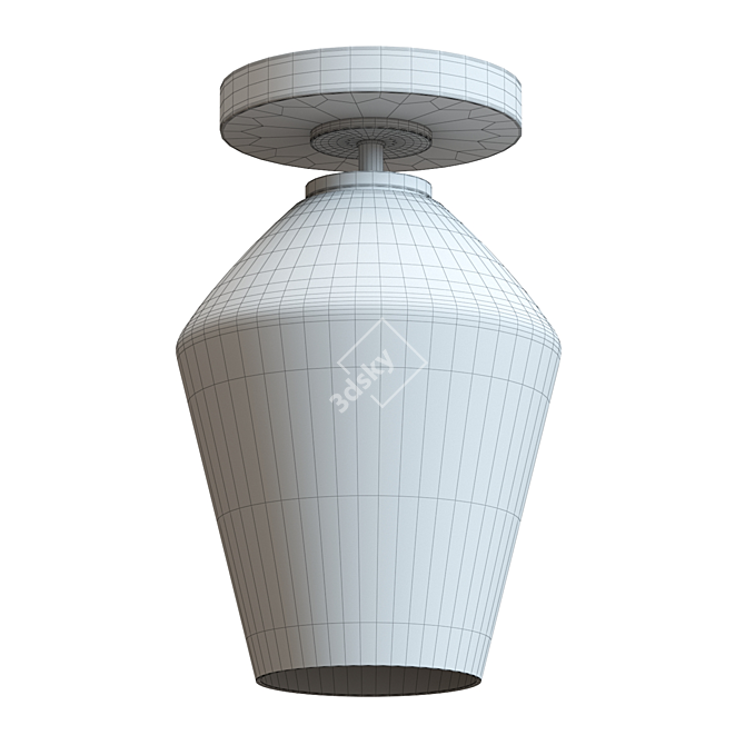 Modern Angled Mount Light Fixture 3D model image 2