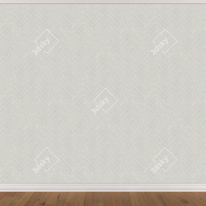 Seamless Wallpaper Set: 3 Textures 3D model image 3