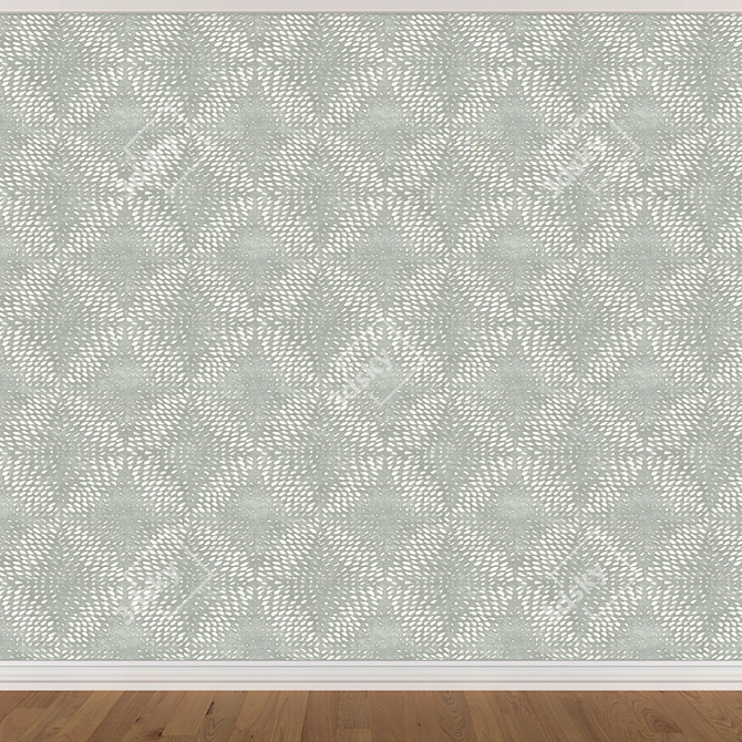 Seamless Wallpaper Set - 3 Colors 3D model image 2