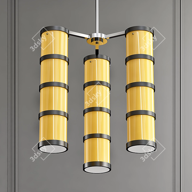 Elegant MURENE Pendant Light 3D model image 1