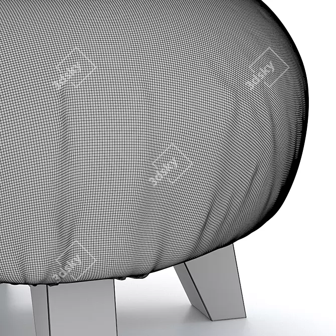 Piccolo Party Pouf: Stylish and Compact Office Seating 3D model image 3