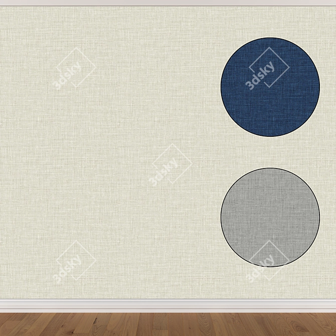 Seamless Wallpaper Set 493 (3 Colors) 3D model image 1