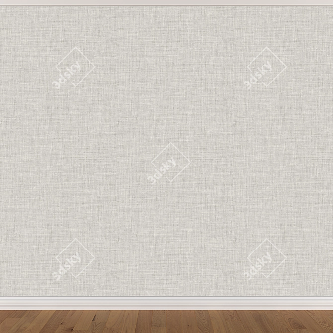 Seamless Wallpaper Set: 3 Colors 3D model image 2