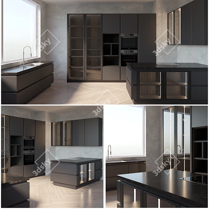 Sleek Modern Kitchen: Maria Intuit 3D model image 1