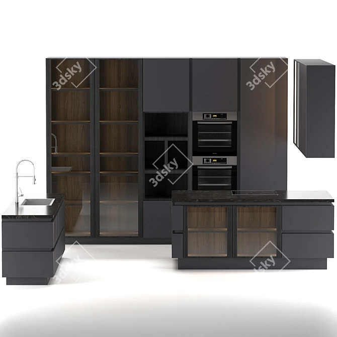 Sleek Modern Kitchen: Maria Intuit 3D model image 3