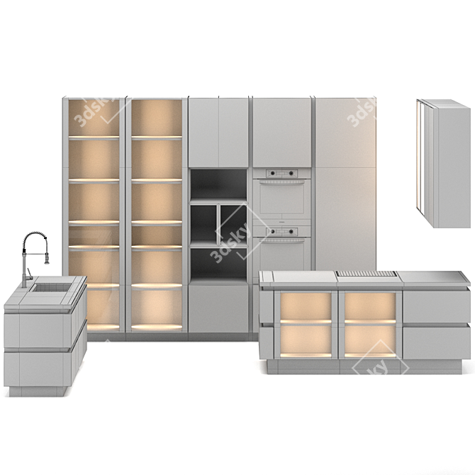 Sleek Modern Kitchen: Maria Intuit 3D model image 10