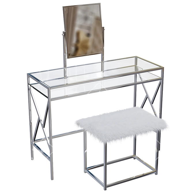 Elegant Mazzone Vanity Set 3D model image 1