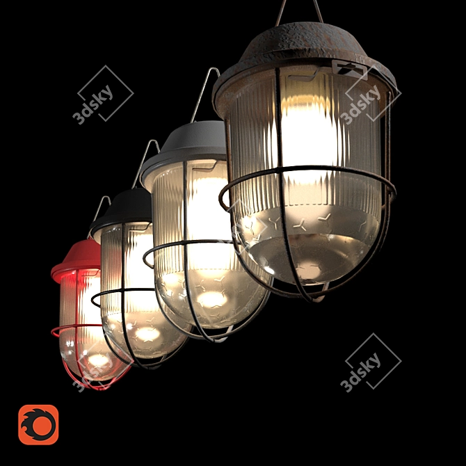 Versatile Outdoor Lighting Set 3D model image 3