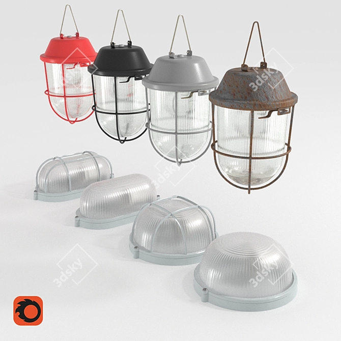 Versatile Outdoor Lighting Set 3D model image 5