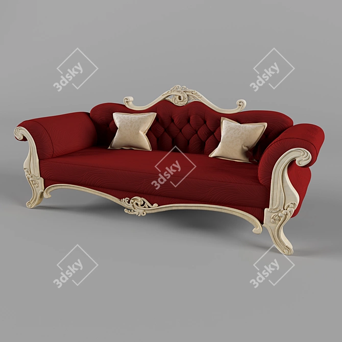 Minimalist Oak Furniture Set 3D model image 4