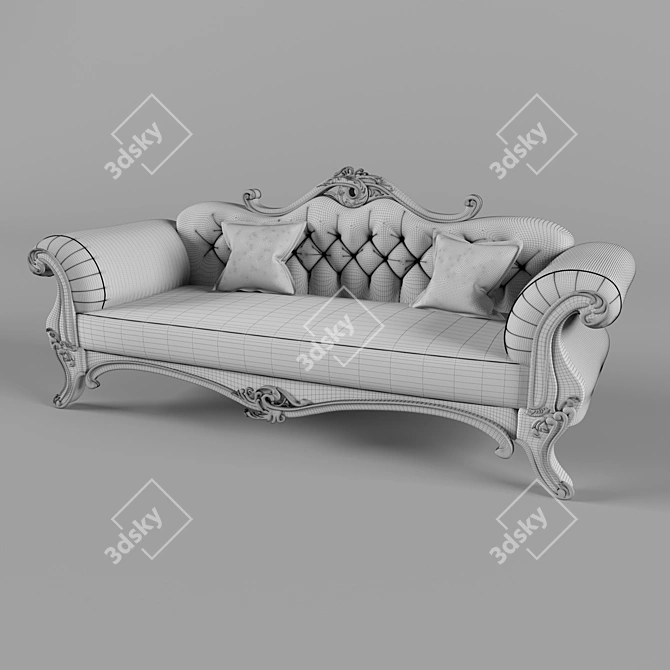 Minimalist Oak Furniture Set 3D model image 5