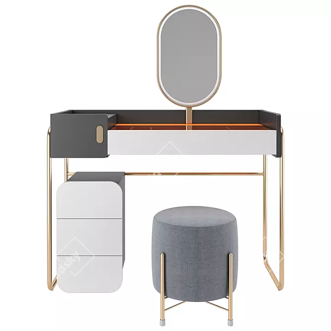 Elegant Vanity Table - Timeless Design 3D model image 1