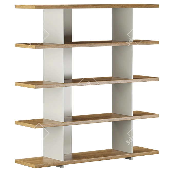 Modern Edit Bookcase - Universum 3D model image 1