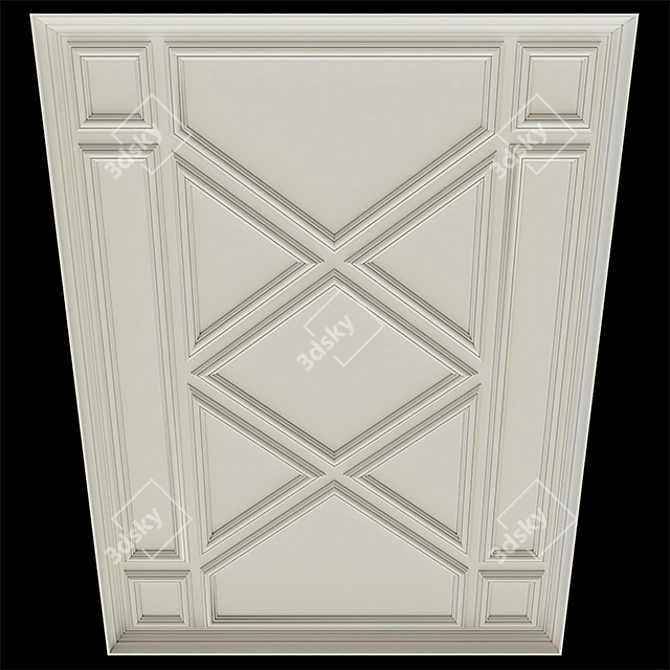 Customizable Ceiling with Lighting 3D model image 2