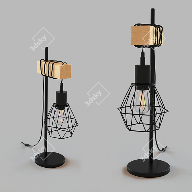 Eglo Townshend 43136: Stylish Vintage Table Lamp 3D model image 1