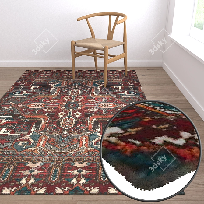 Luxury Carpet Set for Stunning Renders 3D model image 5