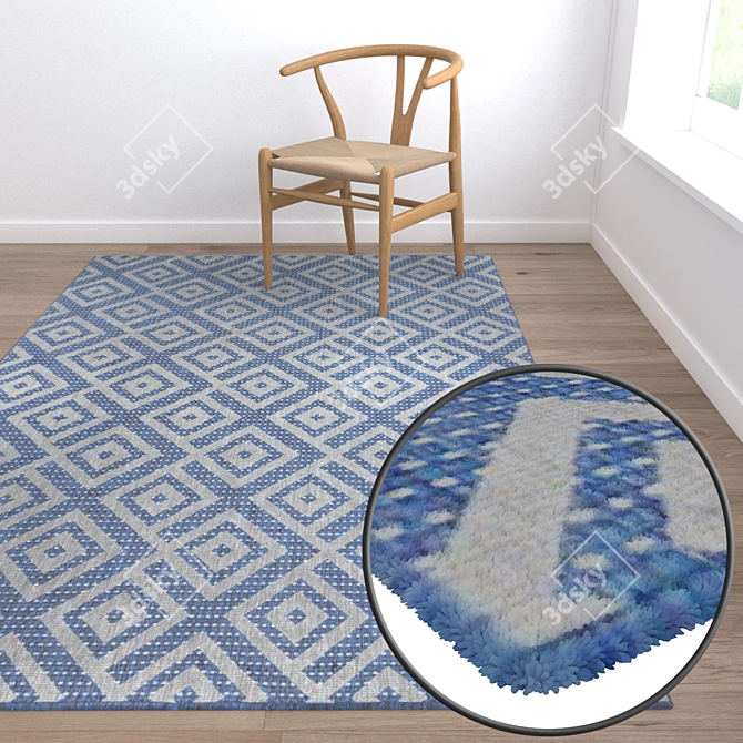 High-Quality Carpet Set 3D model image 5