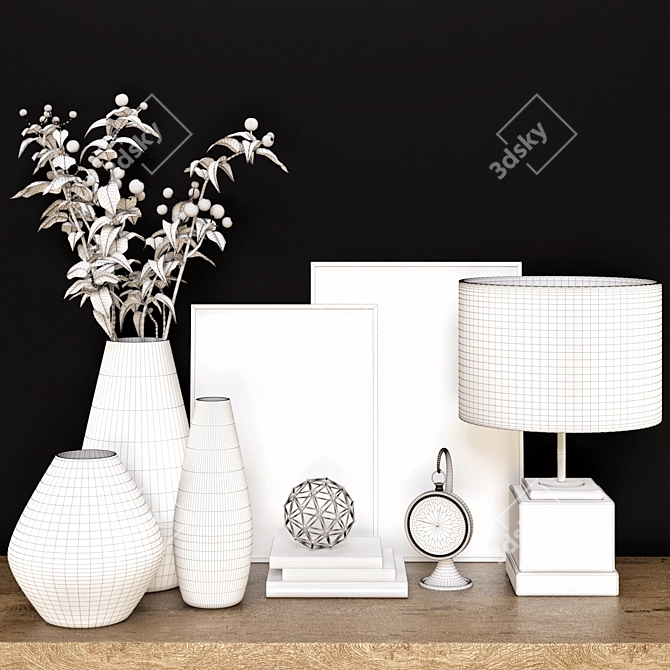 Elegantly designed decor piece 3D model image 3