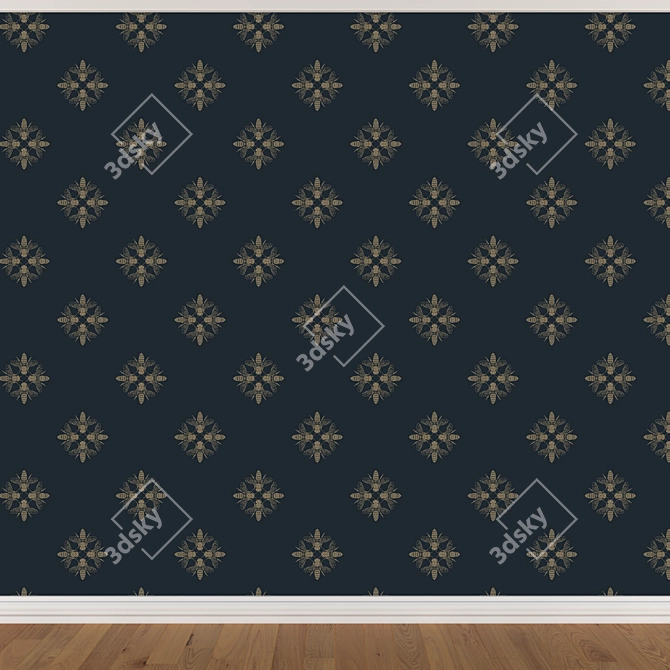 Seamless Wallpaper Set - 3 Colors 3D model image 4