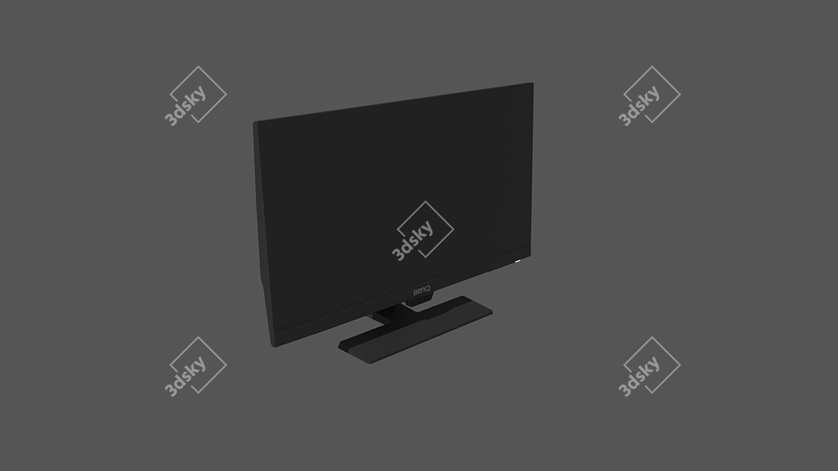 3D модель монитора Benq GW2480 | Бесплатное скачивание 3D model image 1