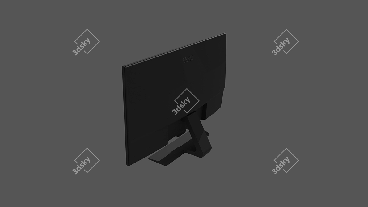 3D модель монитора Benq GW2480 | Бесплатное скачивание 3D model image 2