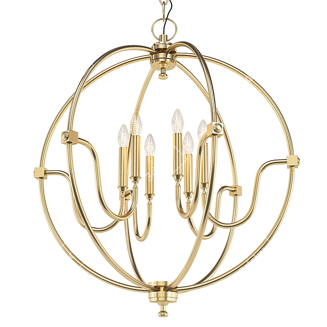 Modern Classic Wilmoth Chandelier 3D model image 1