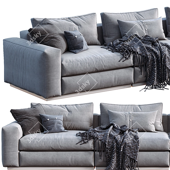 Elegant Flexform Beauty Sofa 3D model image 2