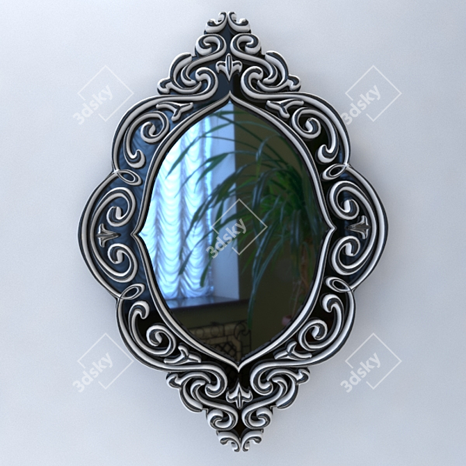 Vintage Vanity Mirror 3D model image 1
