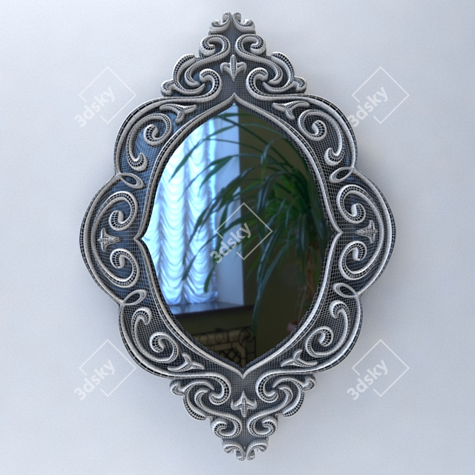 Vintage Vanity Mirror 3D model image 2