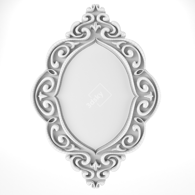 Vintage Vanity Mirror 3D model image 6