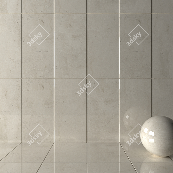 Santa Fe Bone Wall Tiles: Multi-Texture Collection 3D model image 2