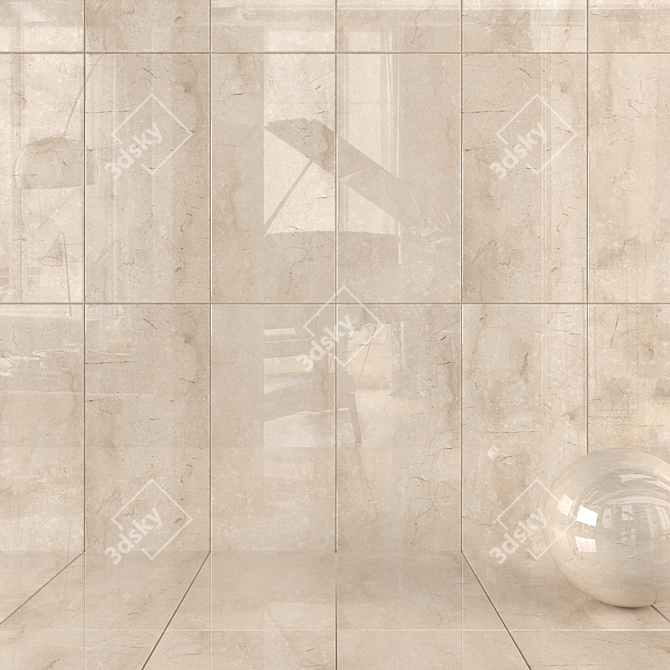 Sandy Santa Fe Wall Tiles 3D model image 1