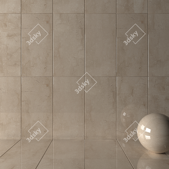 Sandy Santa Fe Wall Tiles 3D model image 2