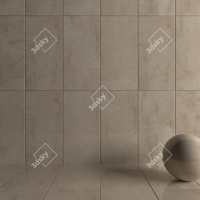 Sandy Santa Fe Wall Tiles 3D model image 3